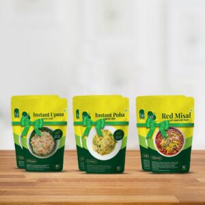 Breakfast Combo 1 - 2 Upma , 2 Poha, 2 Misal Red